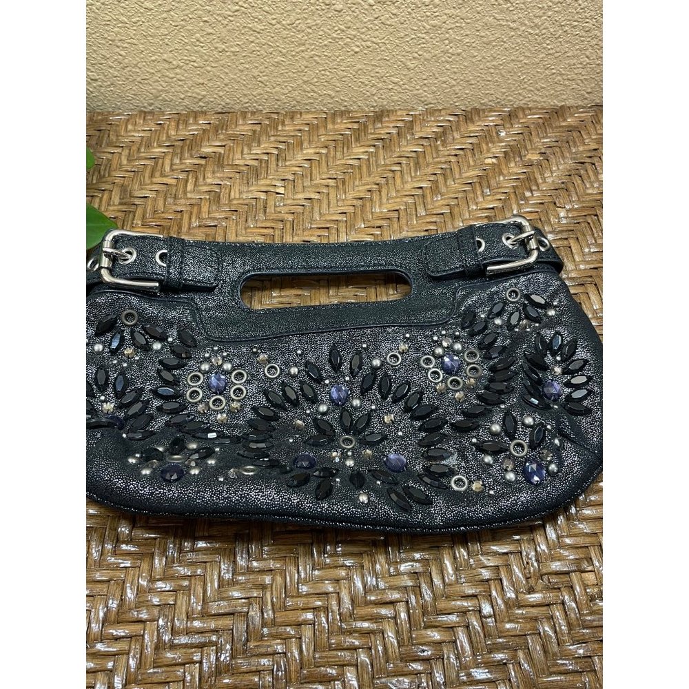 Rafe New York Small Embellished Clutch Purse Black